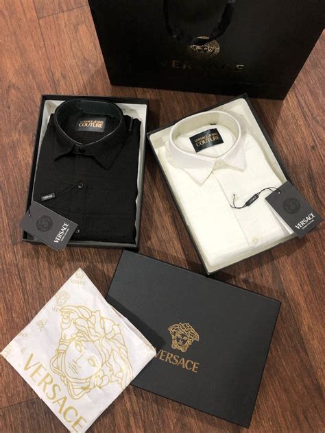 First Copy Versace Luxury Designer Shirts For Mens